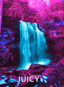 Beautiful Waterfall GIF - Beautiful Waterfall Pink GIFs