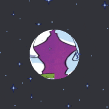 a pixelated image of a cartoon character with a hat