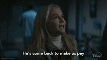 He'S Come Back To Make Us Pay For What We Did To Him Nora Parker GIF - He'S Come Back To Make Us Pay For What We Did To Him Nora Parker Goosebumps GIFs