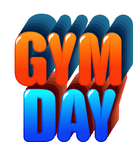 Gym Day Exercise Sticker - Gym Day Exercise Workout Stickers