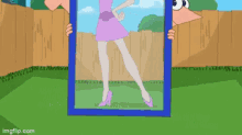 phineas and ferb isabella disney mirror