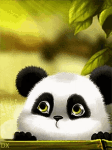 so excited panda cute