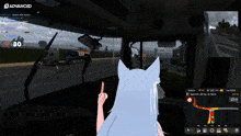 a screenshot of a video game that says advanced on the bottom