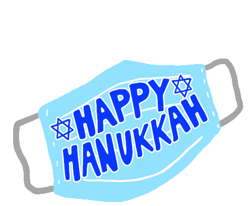 Hanukkah Mask Happy Hanukkah Mask Sticker - Hanukkah Mask Happy Hanukkah Mask Mask Stickers