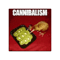 Cannibalism Kiwi Sticker