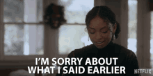 Im Sorry About What I Said Earlier Logan Browning GIF