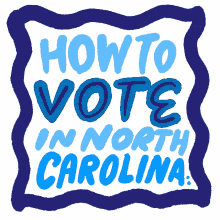how to vote in north carolina north carolina nc vote in person vote by mail