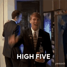 High Five Kenneth Parcell GIF - High Five Kenneth Parcell 30rock GIFs