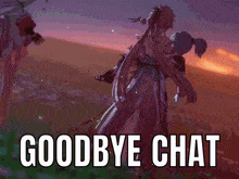 fei se goodbye chat leaving chat lan anime girl