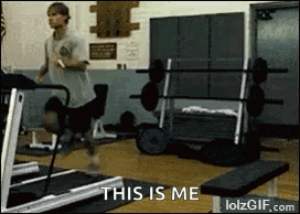 Guys Pants Fall Down On Treadmill GIF - Guys Pants Fall Down On