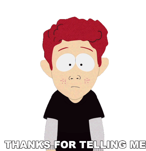 Thanks For Telling Me Scott Tenorman Sticker - Thanks For Telling Me Scott Tenorman South Park Stickers