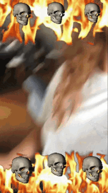 Selfie Skull GIF - Selfie Skull Flames GIFs