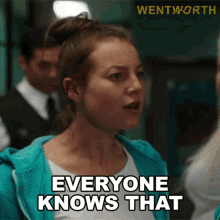 Everyone Knows That Jessica Warner GIF - Everyone Knows That Jessica Warner Wentworth GIFs