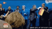 Merkel Flagge GIF - Merkel Flagge Fahne GIFs