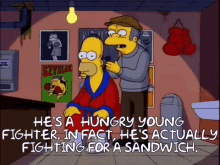 Homer The Simpsons GIF - Homer The Simpsons He A Hungry Young Fighter GIFs
