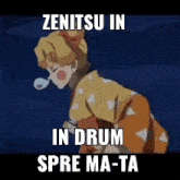 Zenitsu In Drum Spre GIF - Zenitsu In Drum Spre Mata GIFs