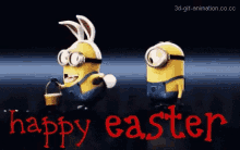 Happy Easter Easter Sunday GIF - Happy Easter Easter Sunday Minions GIFs