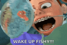 Finding Nemo Shake GIF - Finding Nemo Shake Wake Up GIFs