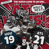 Atlanta Falcons (21) Vs. Houston Texans (19) Post Game GIF - Nfl National Football League Football League GIFs