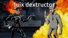 luix dextructor inferno cop luix gun