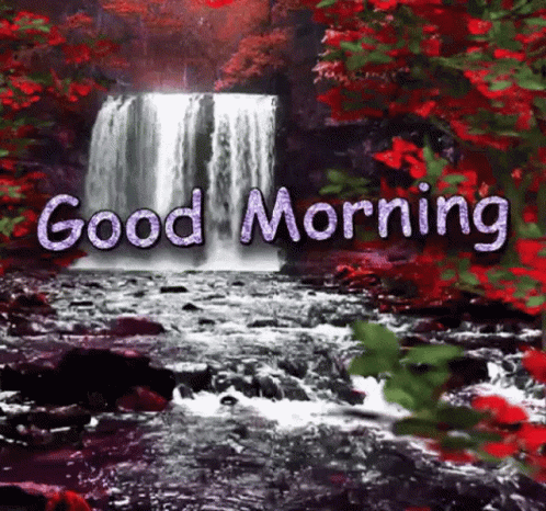 Good Morning Waterfall GIF - Good Morning Waterfall Nature - Discover &  Share GIFs