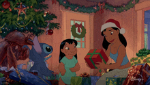 Merry Christmas Lilo & Stitch GIF - Merry Christmas Lilo & Stitch Nani Pelekai GIFs