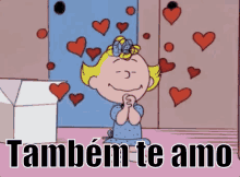 Também Te Amo / Corações / Sally Brown / Peanuts GIF - Sally Brown Peanuts I Love You Too GIFs