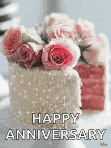 Happy Anniversary Cake GIF - Happy Anniversary Cake Greeting GIFs