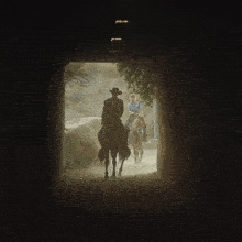 a poster that says no bridge with a cowboy on a horse