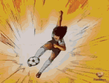 Steve Hyuga Supercampeones GIF - Steve Hyuga Supercampeones Playing Soccer GIFs