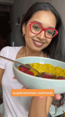Superwoman Oatmeal Chef Priyanka GIF - Superwoman Oatmeal Chef Priyanka Look GIFs