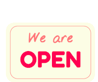 We Are Open Open Sticker - We Are Open Open Ditut Stickers