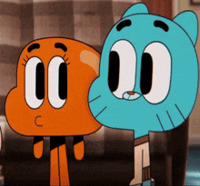 The Amazing World Of Gumball Grinning Mischievously GIF