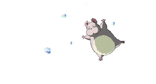 Flying Falling Sticker - Flying Falling Ghibli Stickers