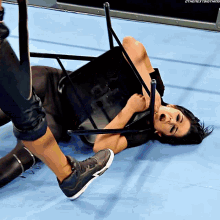 Sasha Banks Smack Down Womens Champion GIF - Sasha Banks Smack Down Womens Champion Bayley GIFs