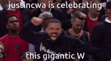 Justincwa Celebrating GIF - Justincwa Celebrating Gigantic W GIFs