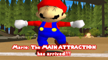 Smg4 Mario GIF - Smg4 Mario The Main Attraction Has Arrived GIFs
