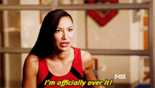 Glee Santana Lopez GIF - Glee Santana Lopez Im Officially Over It GIFs