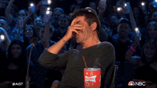 Covering My Eyes Simon Cowell GIF - Covering My Eyes Simon Cowell Americas Got Talent GIFs