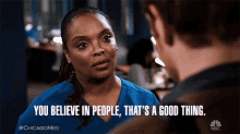 You Believe In People Thats A Good Thing Marlyne Barrett GIF