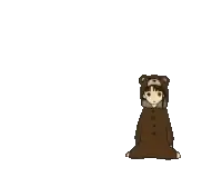 a pixel art of a monkey doing a handstand on its back