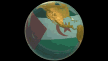 العلمالصحراوي Flag GIF - العلمالصحراوي Flag Globe GIFs