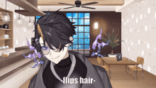 Shu Yamino Hair Flip GIF - Shu Yamino Hair Flip 3rd Outfit GIFs