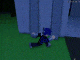 a pink stuffed animal is sitting on top of a rock in a video game .