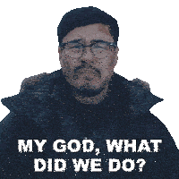 My God What Did We Do Dr Stephen Shin Sticker - My God What Did We Do Dr Stephen Shin Aquaman And The Lost Kingdom Stickers