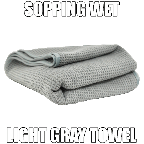 Sopping Wet Sticker - Sopping Wet Light Gray Towel Stickers