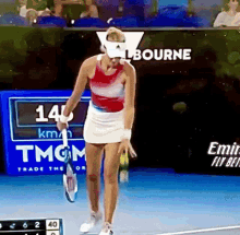 Kristina Mladenovic Serve GIF - Kristina Mladenovic Serve Tennis GIFs