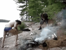 Crazy Camping GIF - Camping How White People How White People Camp GIFs