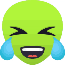 laughing alien joypixels lol rofl