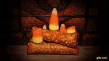 Candy Corn Flame GIF - Candy Corn Flame Fireplace GIFs